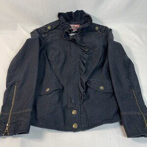 Juicy Couture Ruffle-Trim Utility Jacket – Size S